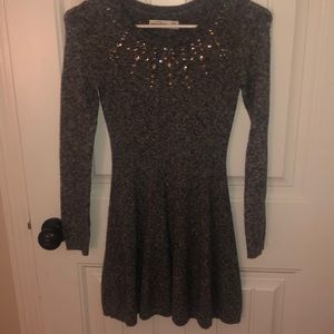 A gray above the knee dress